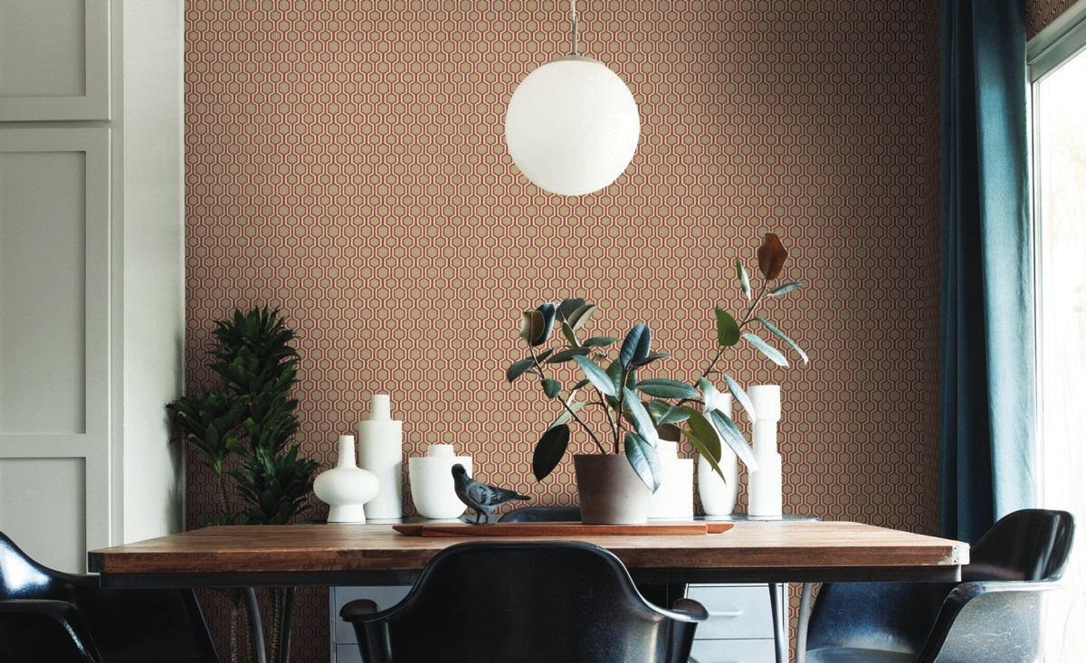 Обои Ronald Redding Handcrafted Naturals Bee Sweet HC7534 фото в интерьере